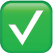 emoji of a white checkmark inside a green square